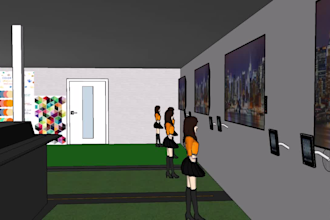 create 3d woodwork, exterior 3dmodel with sketchup pro