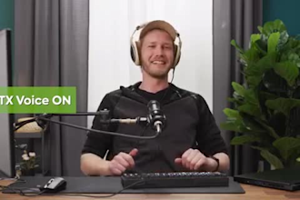 remove noise and clear voice from video and audio using ai nvidia rtx voice