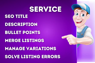 do amazon listing optimization, SEO and product listing expert