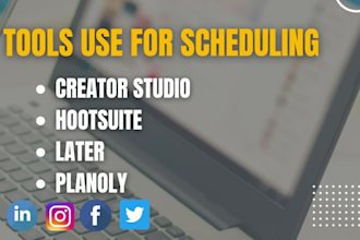 create and  schedule social media posts for you