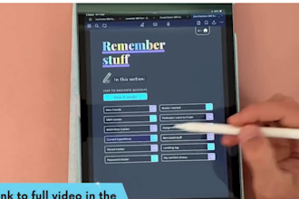create a clickable hyperlink digital planner for easy and organized planning
