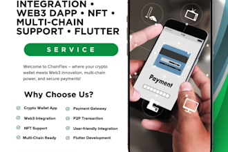 develop crypto payment gateway wallet flutter app web3 nft dapp cardano xrp xrpl