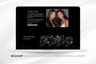 redesign your squarespace website hair business
