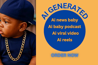 create ai talking baby video ai reels baby tiktok podcast ai news baby