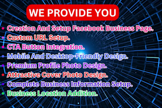 create and set up your facebook business page