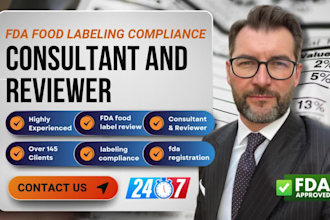be your fda food labeling compliance consultant and reviewer