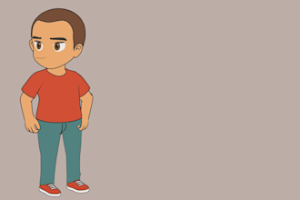 animate 2d characters and backgrounds with smooth rigging