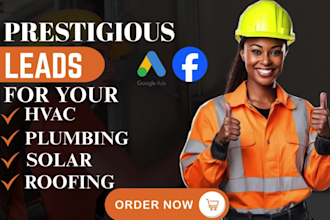 design leads capture website for hvac, plumbing, solar, electrical, roofing lead