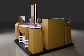 create photorealistic commercial interior designs in 3d
