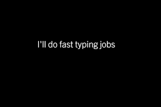 do any retyping jobs with full accuracy and swift delivery