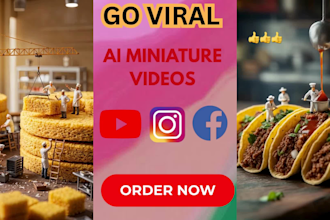 create viral ai miniature characters videos ai miniworkers ai games ai product