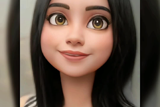 Hot Deals!  draw you or your pet in disney style headshot caricatures