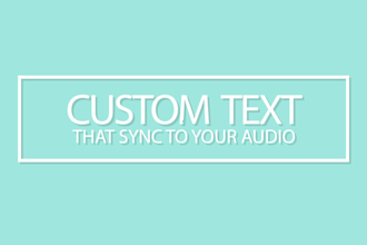do custom kinetic typography and motion graphics for videos