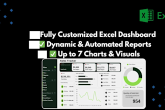 create professional custom dashboard and report in excel