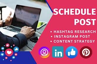 schedule social media post with buffer, metricool, hootsuite, and tailwind etc
