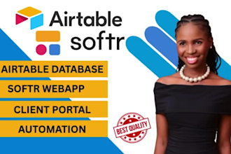 be your airtable, airtable interface, airtable automation database softr expert