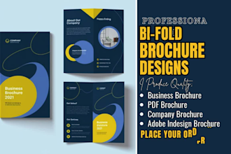 design bifold promotional material company pdf business adobe indesign brochure