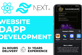 make dapp frontend with web3 on reactjs nextjs for you
