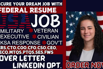 write federal resumes for veterans, military, executive, usajobs, iris resume