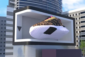 do 3d anamorphic product video 3d anamorphic billboard luxury product animation