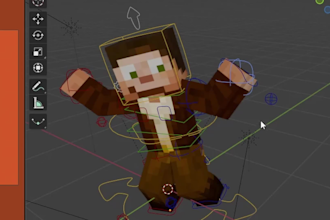 make you a high quality minecraft profile picture in blender