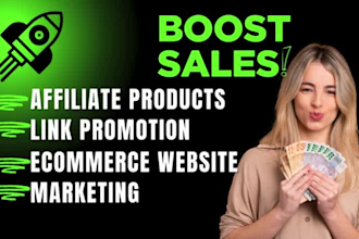 affiliate product link promotion,clickbank,etsy, zazzle store,society6 marketing