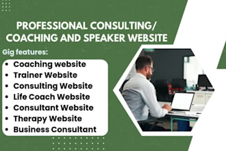 coaching website trainer website consulting website life coach website