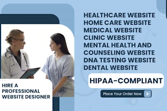 build healthcare website home care website medical website clinic website