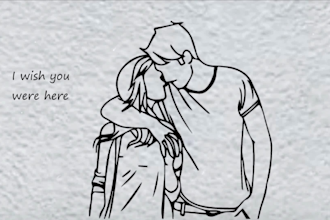 create 8k hyper realistic hand drawn lyric music video