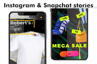 create beautiful instagram and snapchat story ads