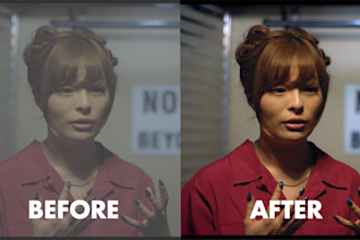 color grade color correct your cinematic footage, wedding videos, youtube clips
