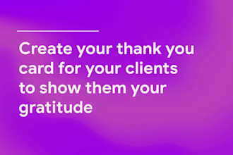 design etsy thank you card in 24 hours