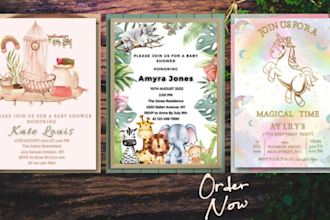 design baby shower invitation, digital invitation for all occasions