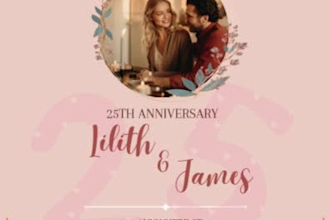 design asthetic weeding ,annivesary invitation in two hours