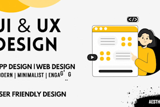 design modern UI UX for web and mobile apps