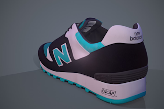 create 3d shoes  by your concept