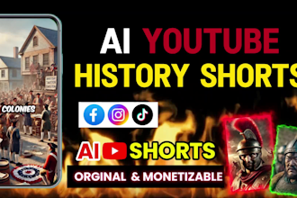 create ai history documentary videos for youtube and tiktok