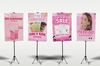 design professional and print ready billboards and banners