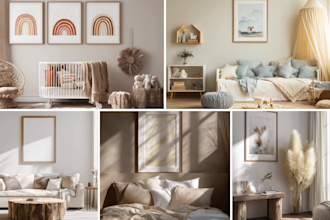 create custom wall art and poster mockups for your shop