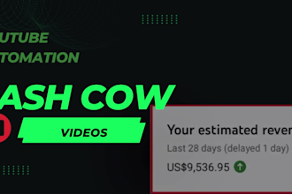 setup youtube automation channel business for you and create cash cow videos