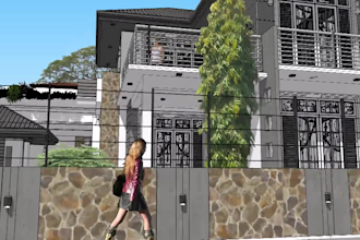 make architectural 3d modeling in revit and realistic rendering