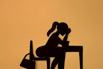 black and white 2d animation silhouette animation vector art hand drawn 2d music