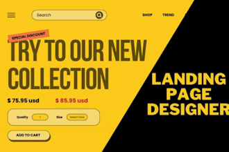 design landing page and banner images in figma