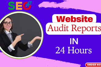do website audit and detailed report to boost your sites performance