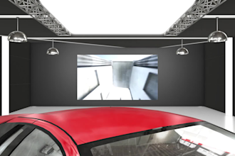 create 3d walkthrough animation for your stand