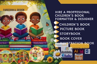 do children book story book illustration african american storybook book cover