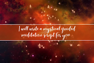 write a mystical guided meditation script for you