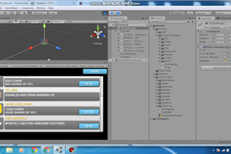 implement ads, game play services, unity iap, social share
