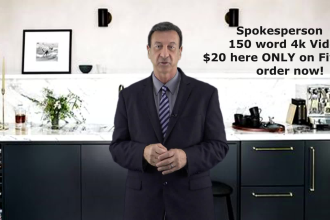 create 4k spokesperson promo video