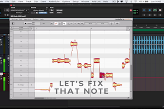 tune and correct your vocals, the perfect pitch with melodyne